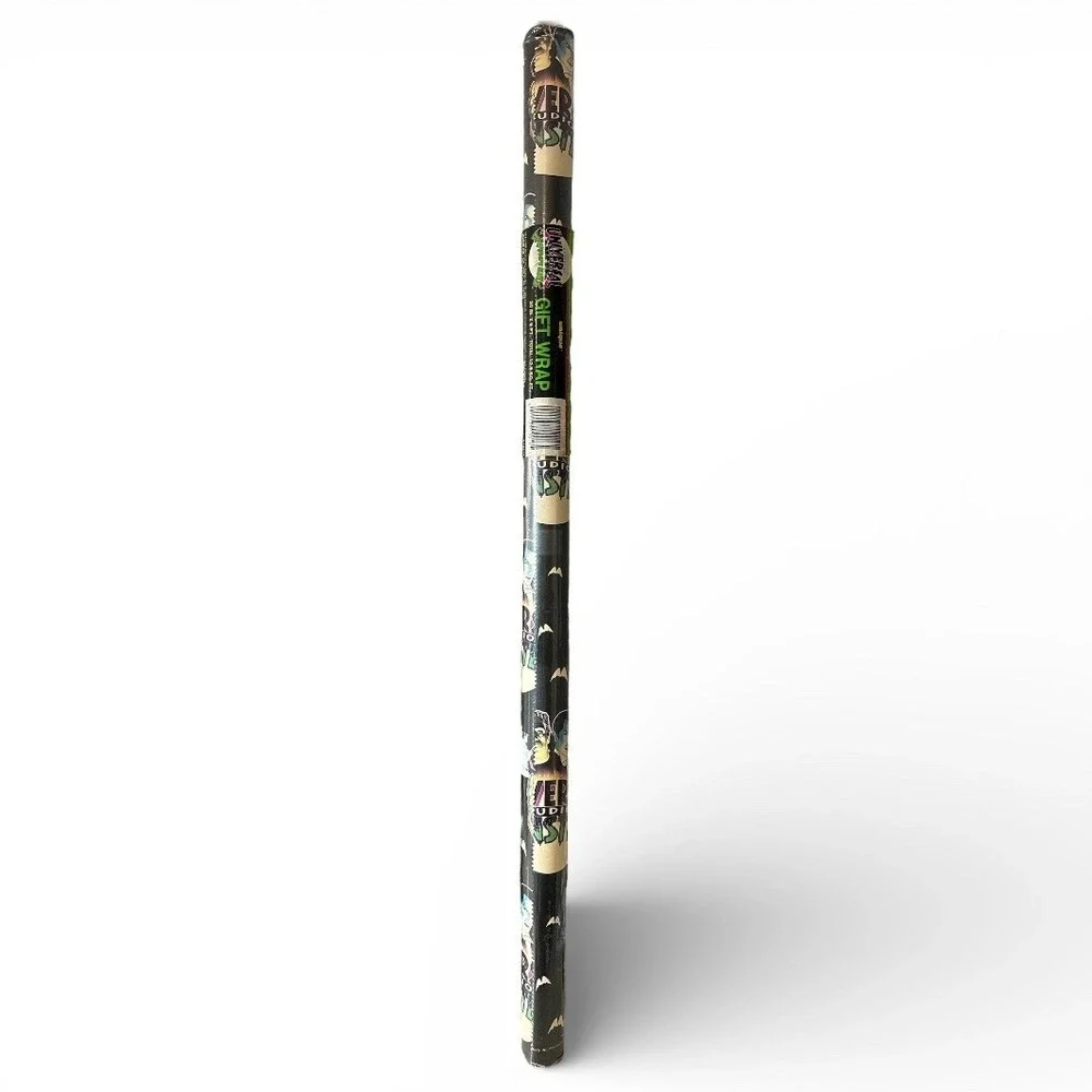 Official Universal‎ Studios Monsters Gift Wrap Roll 12.5 sq ft Vintage 1991 NEW
